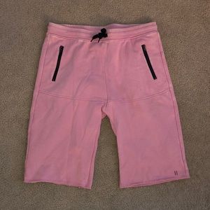 Pink sweat shorts